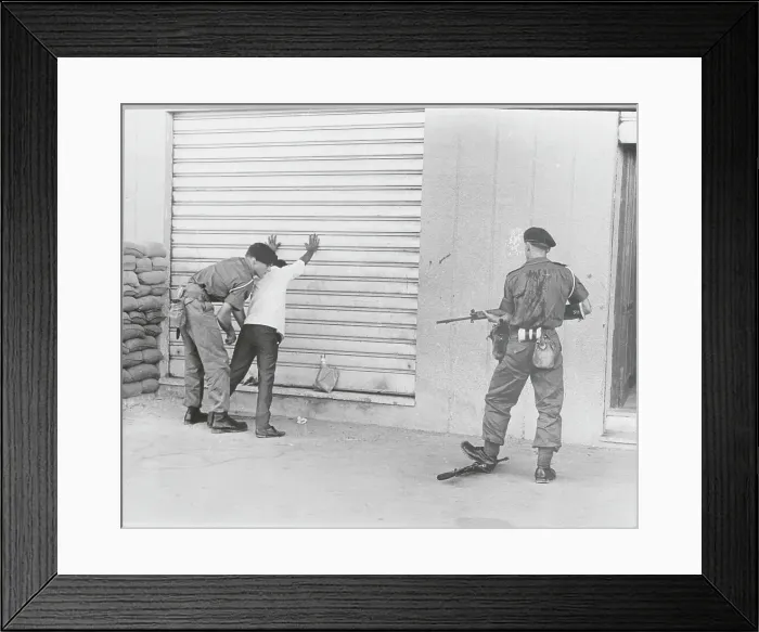 Framed Print : British Soldier Frisking Man During Aden Unrest Framed Print : British Soldier Frisking Man During Aden Unrest