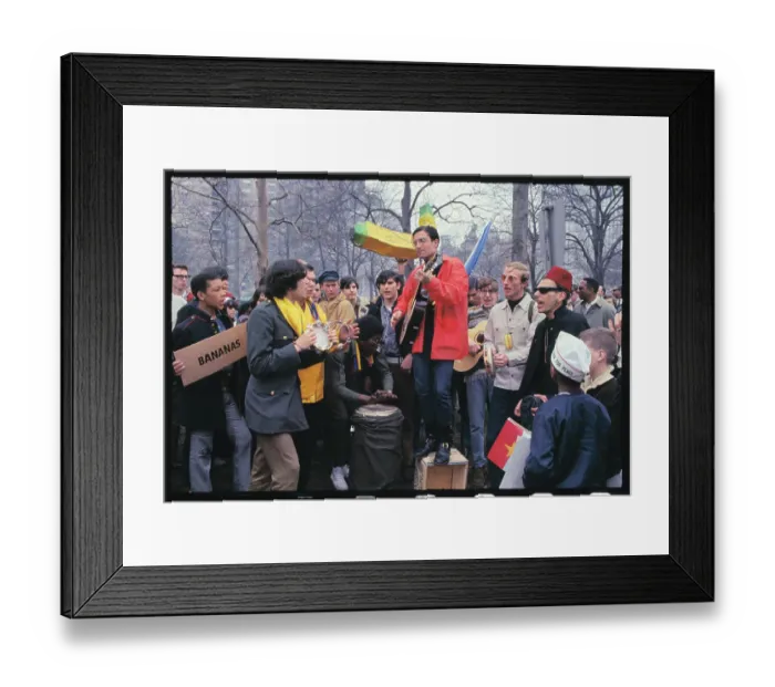 Framed Print : Anti Vietnam War Rally. NYC