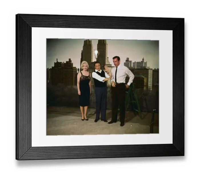 Framed Print : Marilyn Monroe, Gene Kelly, and Yves Montand Framed Print : Marilyn Monroe, Gene Kelly, and Yves Montand
