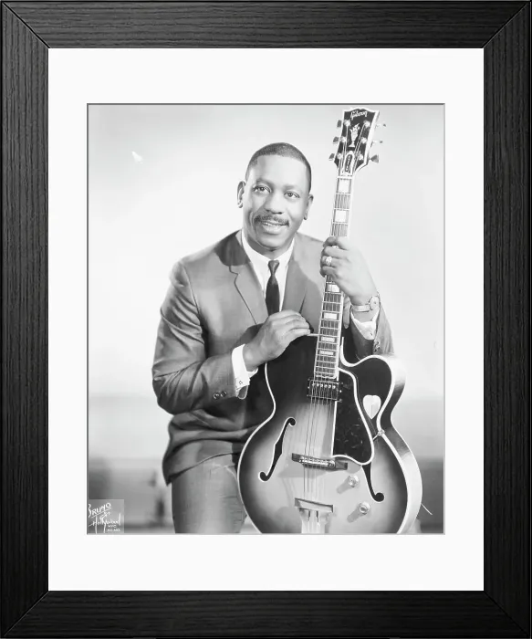 Framed Print : Wes Montgomery with Guitar Framed Print : Wes Montgomery with Guitar
