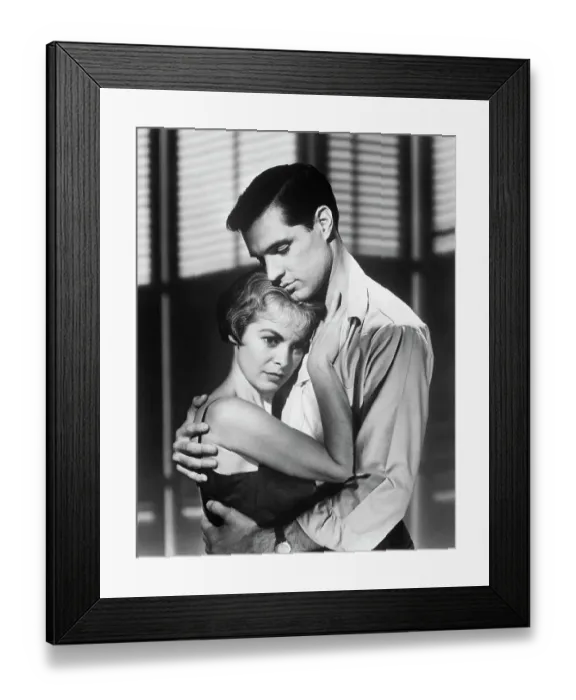 Framed Print : John Gavin Holds Janet Leigh in Psycho Framed Print : John Gavin Holds Janet Leigh in Psycho