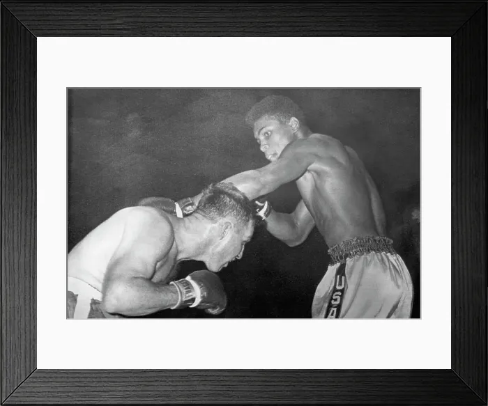 Framed Print : Muhammad Ali in First Professional Bout Framed Print : Muhammad Ali in First Professional Bout
