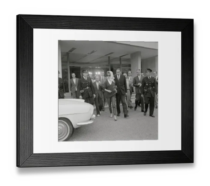 Framed Print : Brigitte Bardot Leaving Hospital Framed Print : Brigitte Bardot Leaving Hospital