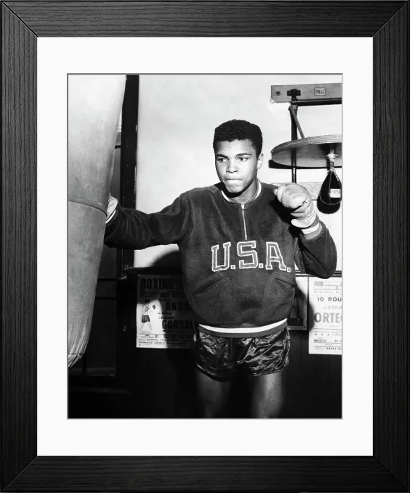 Framed Print : Cassius Clay Training for 1960 Olympics Framed Print : Cassius Clay Training for 1960 Olympics