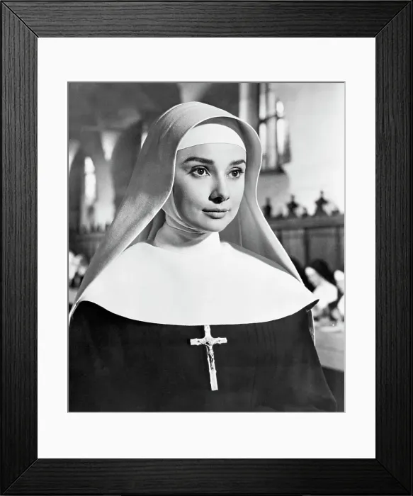 Framed Print : Audrey Hepburn in The Nun's Story