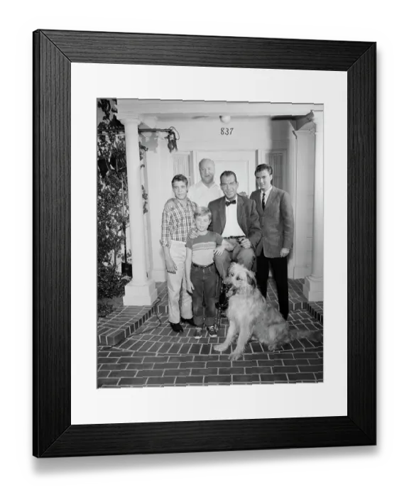 Framed Print : Fred MacMurray and Cast of My Three Sons Framed Print : Fred MacMurray and Cast of My Three Sons