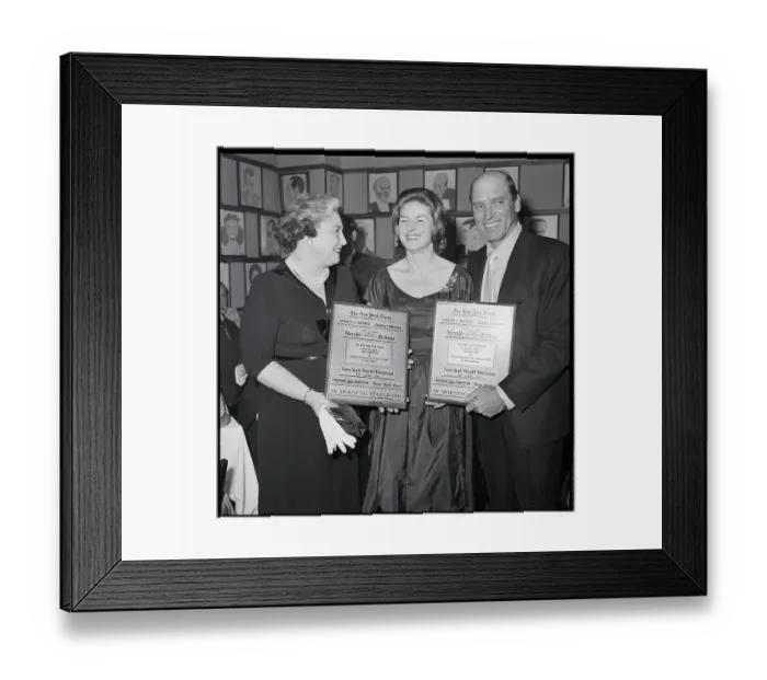 Framed Print : Burt Lancaster Receiving New York Film Critics Award Framed Print : Burt Lancaster Receiving New York Film Critics Award