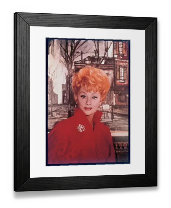 Framed Print : Closeup Portrait of Comedienne Lucille Ball Framed Print : Closeup Portrait of Comedienne Lucille Ball