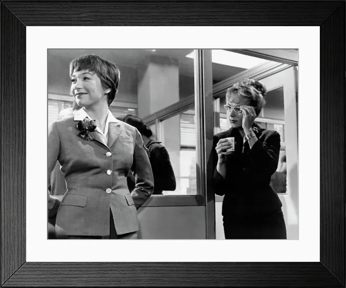 Framed Print : Actresses Shirley MacLaine and Edie Adams in The Apartment Framed Print : Actresses Shirley MacLaine and Edie Adams in The Apartment