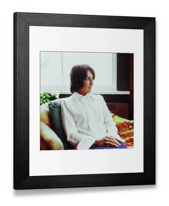 Framed Print : Joan Baez in a Quiet Mood Framed Print : Joan Baez in a Quiet Mood