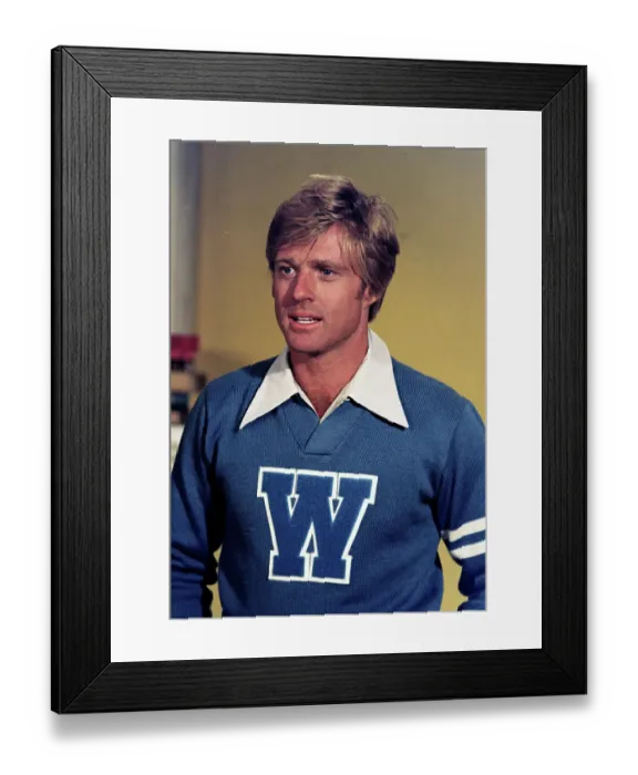 Framed Print : Robert Redford in Varsity Sweater Framed Print : Robert Redford in Varsity Sweater