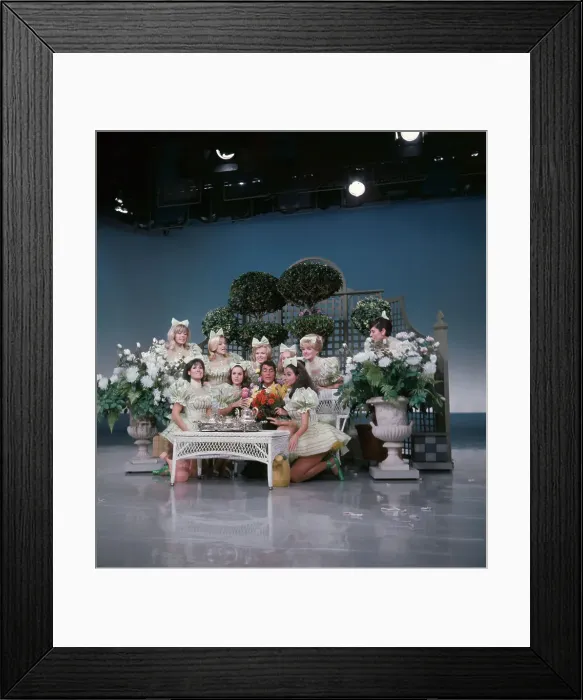 Framed Print : Dean Martin Surrounded By Women Framed Print : Dean Martin Surrounded By Women