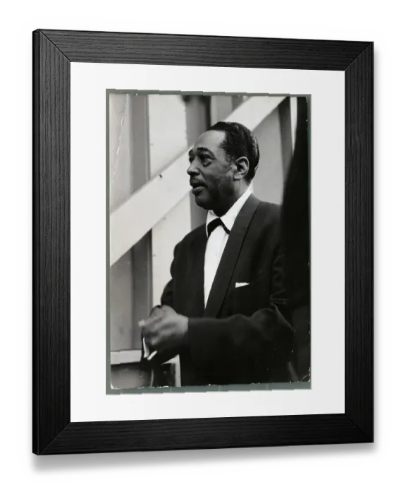 Framed Print : Duke Ellington with Clasped Hands