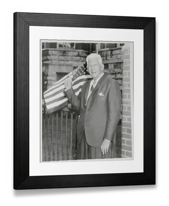 Framed Print : Senator Paul Douglas Seated with Others at Townsend Pension Meeting Framed Print : Senator Paul Douglas Seated with Others at Townsend Pension Meeting