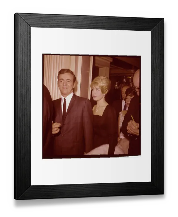 Framed Print : Bobby Darin and Sandra Dee with Reporters Framed Print : Bobby Darin and Sandra Dee with Reporters