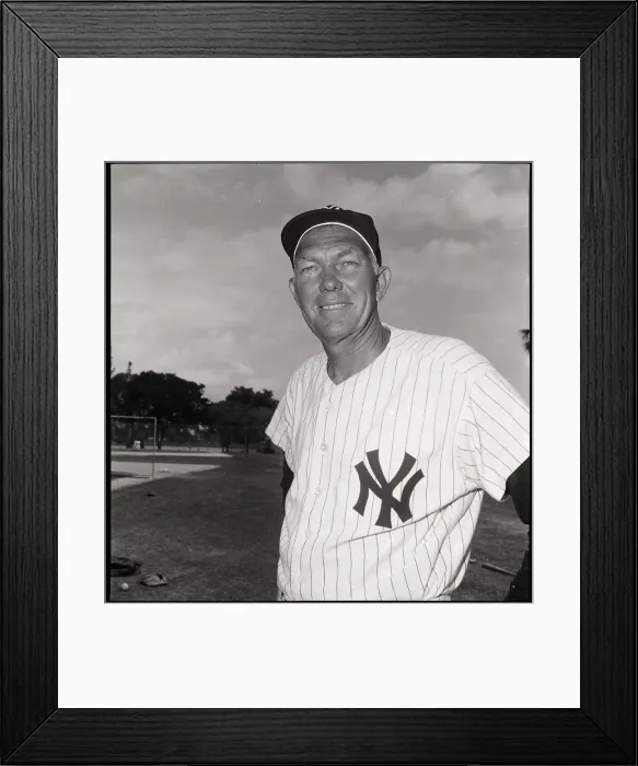 Framed Print : Yankee Coach Bill Dickey In Uniform Framed Print : Yankee Coach Bill Dickey In Uniform