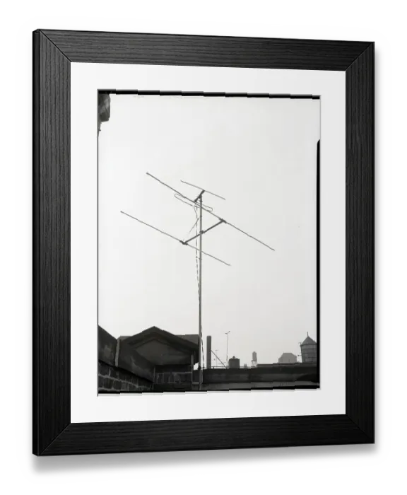 Framed Print : TV Antenna on Rooftop Framed Print : TV Antenna on Rooftop