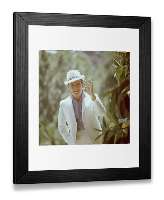 Framed Print : Singer Bobby Darin Giving Okay Sign Framed Print : Singer Bobby Darin Giving Okay Sign
