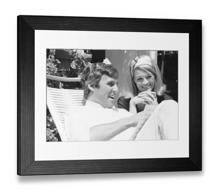 Framed Print : Burt Bacharach and Angie Dickinson Framed Print : Burt Bacharach and Angie Dickinson