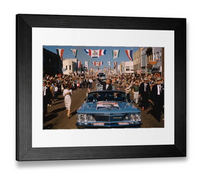 Framed Print : Kennedy on the Campaign Trail in Texas 1960 Framed Print : Kennedy on the Campaign Trail in Texas 1960