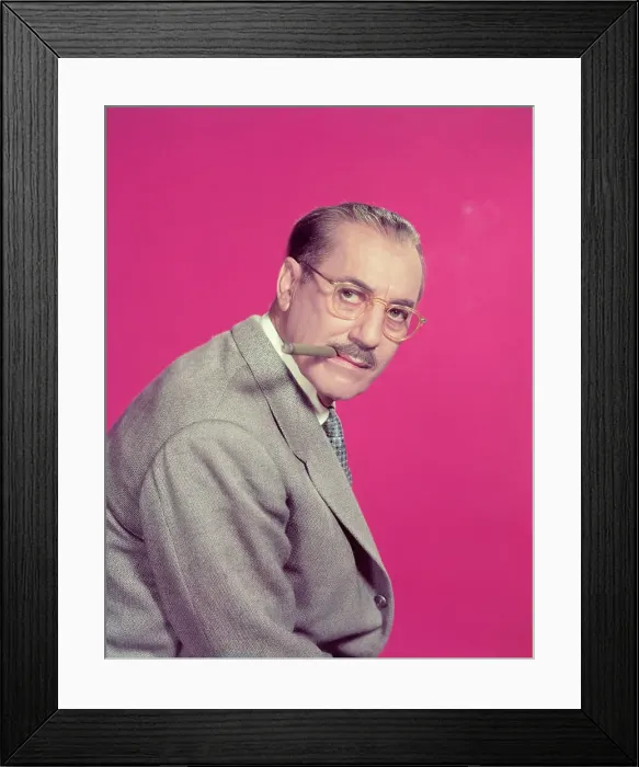 Framed Print : Groucho Marx with Cigar in Mouth Framed Print : Groucho Marx with Cigar in Mouth