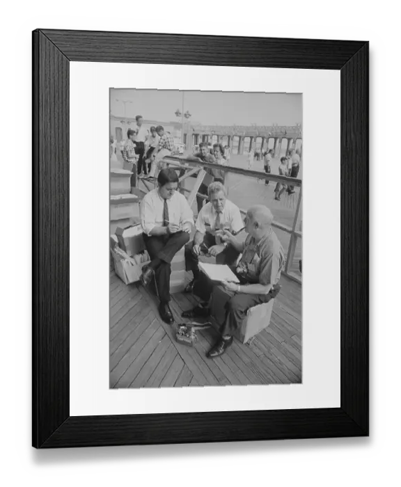 Framed Print : UPI Managers Conversing in Atlantic City Framed Print : UPI Managers Conversing in Atlantic City