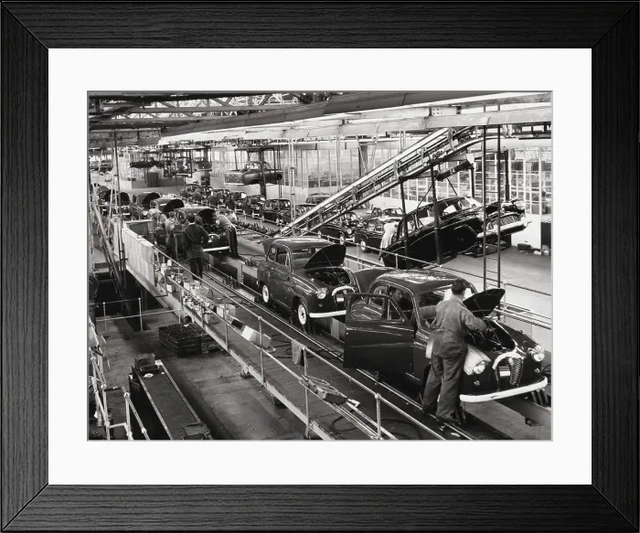 Framed Print : Interior of Automobile Factory Framed Print : Interior of Automobile Factory