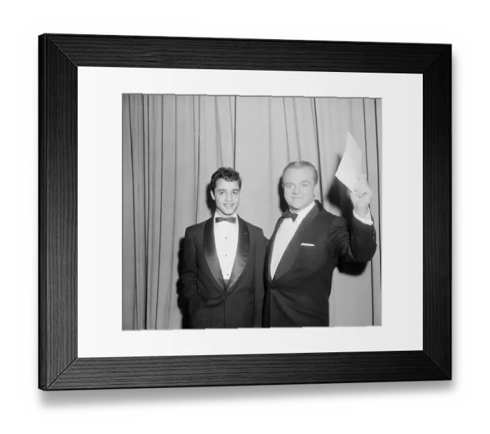 Framed Print : Sal Mineo with James Cagney Framed Print : Sal Mineo with James Cagney