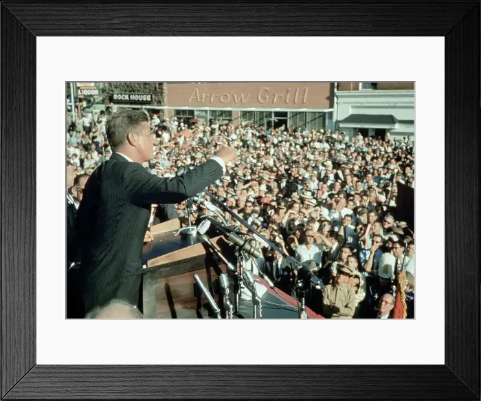 Framed Print : Senator Kennedy Making Campaign Speech Framed Print : Senator Kennedy Making Campaign Speech