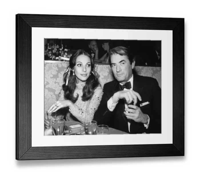 Framed Print : Gregory Peck with Wife Veronique Framed Print : Gregory Peck with Wife Veronique