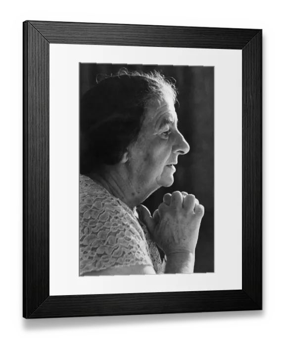 Framed Print : Profile of Golda Meir Framed Print : Profile of Golda Meir