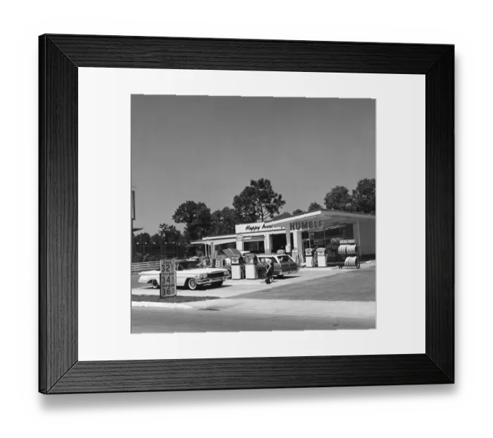 Framed Print : Esso Gas Station Framed Print : Esso Gas Station