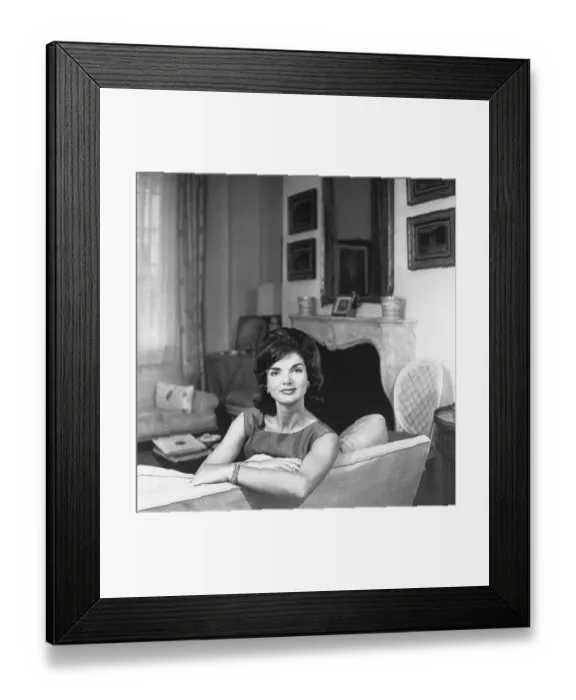 Framed Print : Portrait of Jacqueline Kennedy Framed Print : Portrait of Jacqueline Kennedy