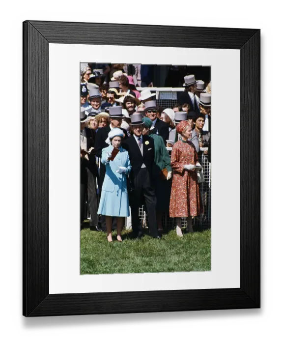 Framed Print : Duke of Norfolk Escorting Queen Elizabeth to Royal Box at Ascot Framed Print : Duke of Norfolk Escorting Queen Elizabeth to Royal Box at Ascot
