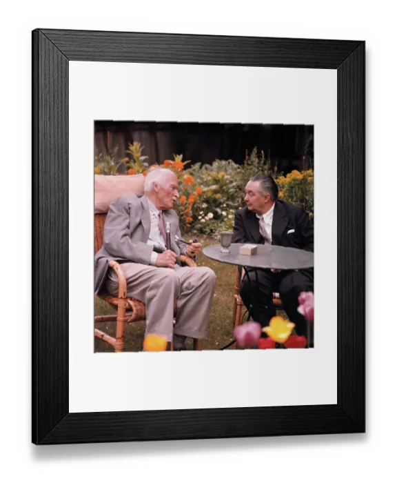 Framed Print : Carl G. Jung at Patio Table Framed Print : Carl G. Jung at Patio Table