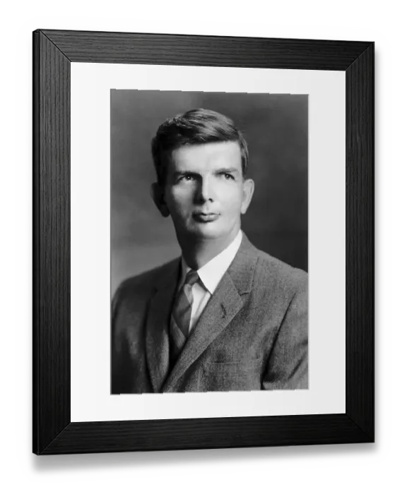 Framed Print : Portrait of Dr. Robert H. Dicke Framed Print : Portrait of Dr. Robert H. Dicke