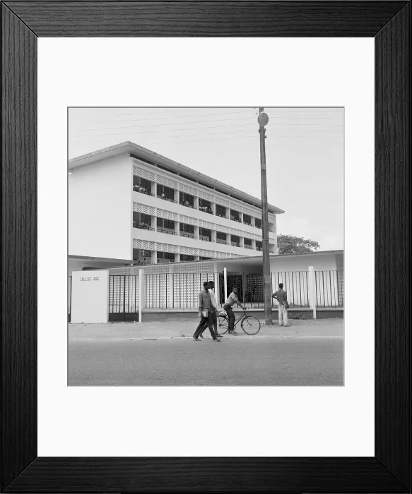 Framed Print : Students on Grounds of Joss College Framed Print : Students on Grounds of Joss College