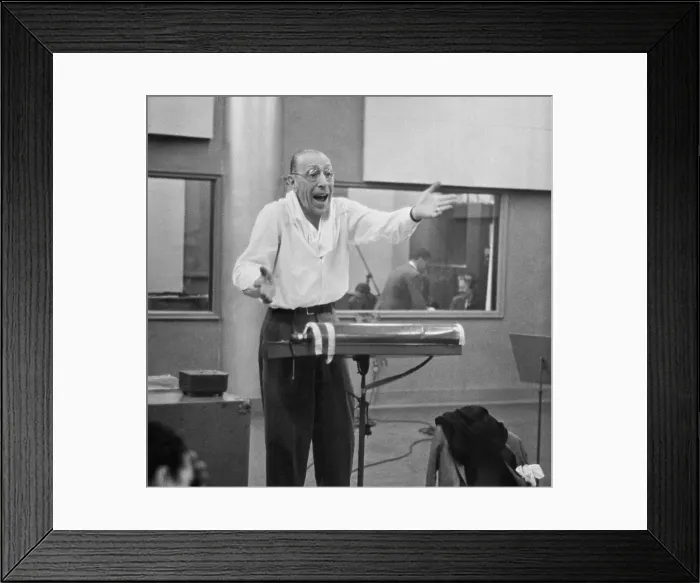 Framed Print : Igor Stravinsky Rehearsing Framed Print : Igor Stravinsky Rehearsing