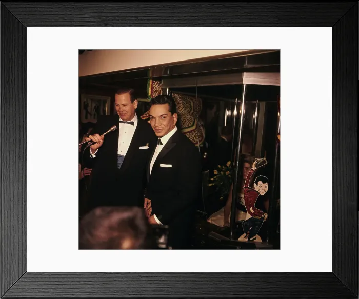Framed Print : Cantinflas with Host Framed Print : Cantinflas with Host