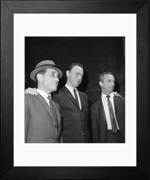 Framed Print : Moses Knoe, Alan Freed And Mel Leeds Framed Print : Moses Knoe, Alan Freed And Mel Leeds