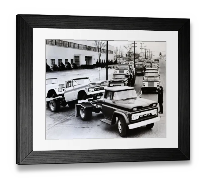 Framed Print : New GMC Trucks Framed Print : New GMC Trucks