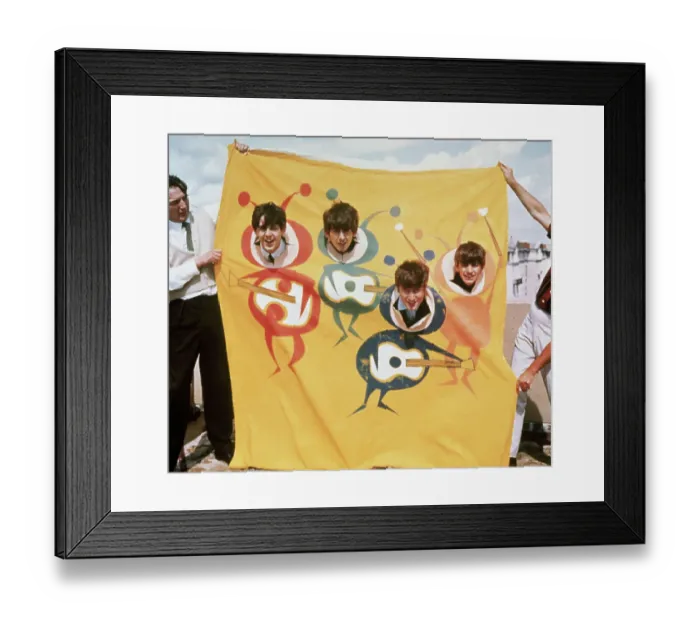 Framed Print : The Beatles at a Publicity Event Framed Print : The Beatles at a Publicity Event