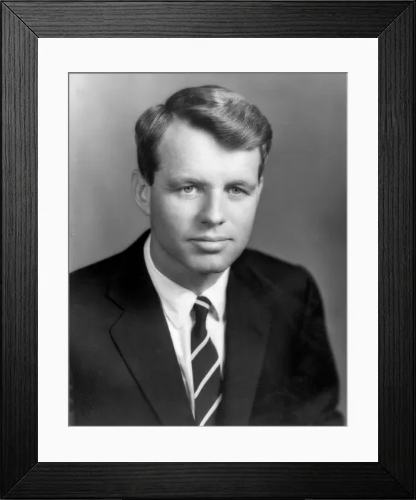 Framed Print : Portrait of Robert Kennedy Framed Print : Portrait of Robert Kennedy
