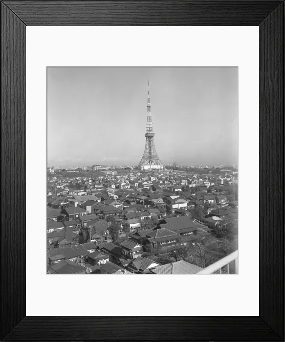 Framed Print : Tokyo Tower in Neighborhood Framed Print : Tokyo Tower in Neighborhood