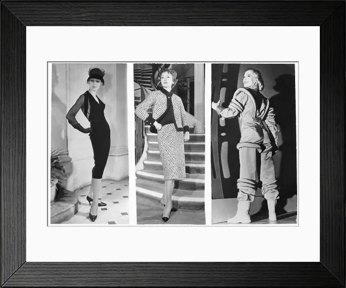 Framed Print : Women in Classic Outfits Framed Print : Women in Classic Outfits