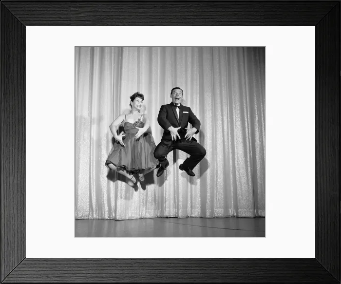 Framed Print : Portrait of Patti and Pinky Lee Framed Print : Portrait of Patti and Pinky Lee