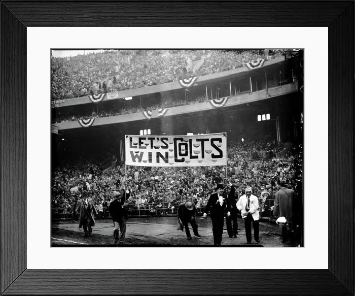 Framed Print : Football Fans Displaying Sign