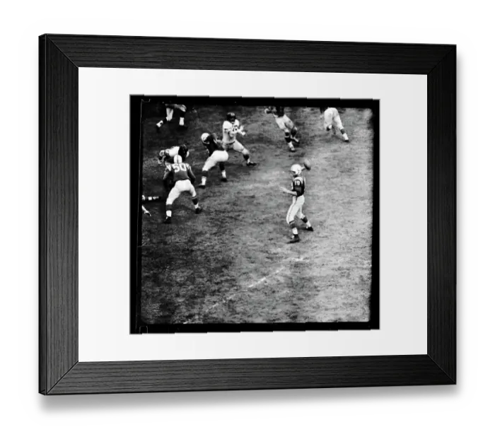 Framed Print : Johnny Unitas Playing in an NFL Championship Game Framed Print : Johnny Unitas Playing in an NFL Championship Game
