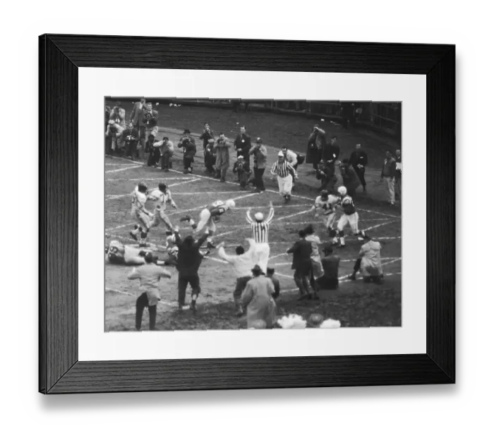 Framed Print : Johnny Unitas Scoring Touchdown Framed Print : Johnny Unitas Scoring Touchdown
