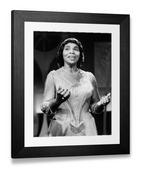 Framed Print : Contralto Singer Marian Anderson Framed Print : Contralto Singer Marian Anderson